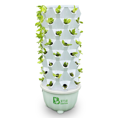 80 bitki deliği Hydroponic bitki kulesi 1-23 saat zamanlama ile