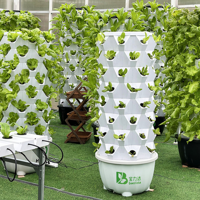 80 bitki deliği Hydroponic bitki kulesi 1-23 saat zamanlama ile