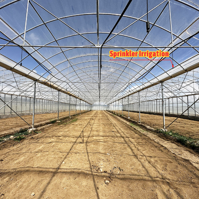 24x40m Galvanizli Çelik Sera, 150 mikron PE Film ile